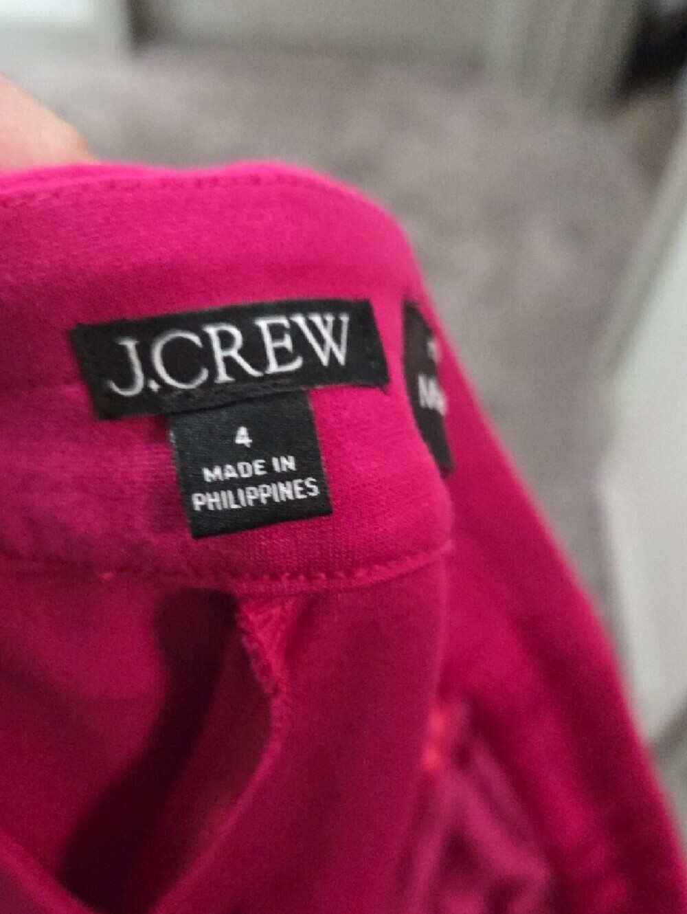 J. Crew Hot Pink Straight-Leg Trousers - Picture 5 of 6